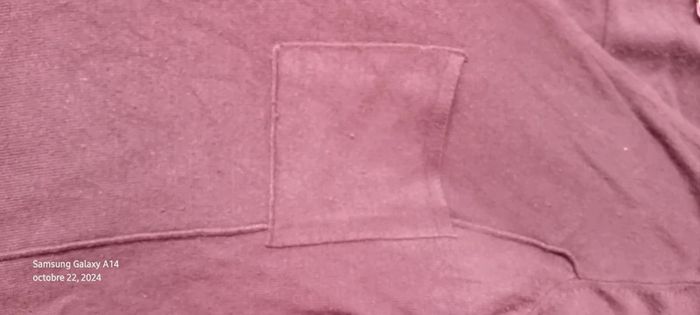 Pull court col V avec poches bordeaux femme taille 38/40 DDP - photo numéro 9