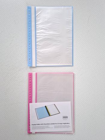 Lot de 2 classeurs à reliures