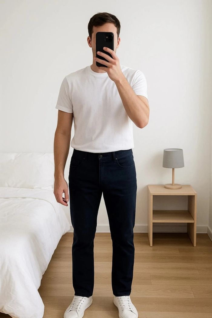 Pantalon chino bleu marine Hugo Boss Taille 40