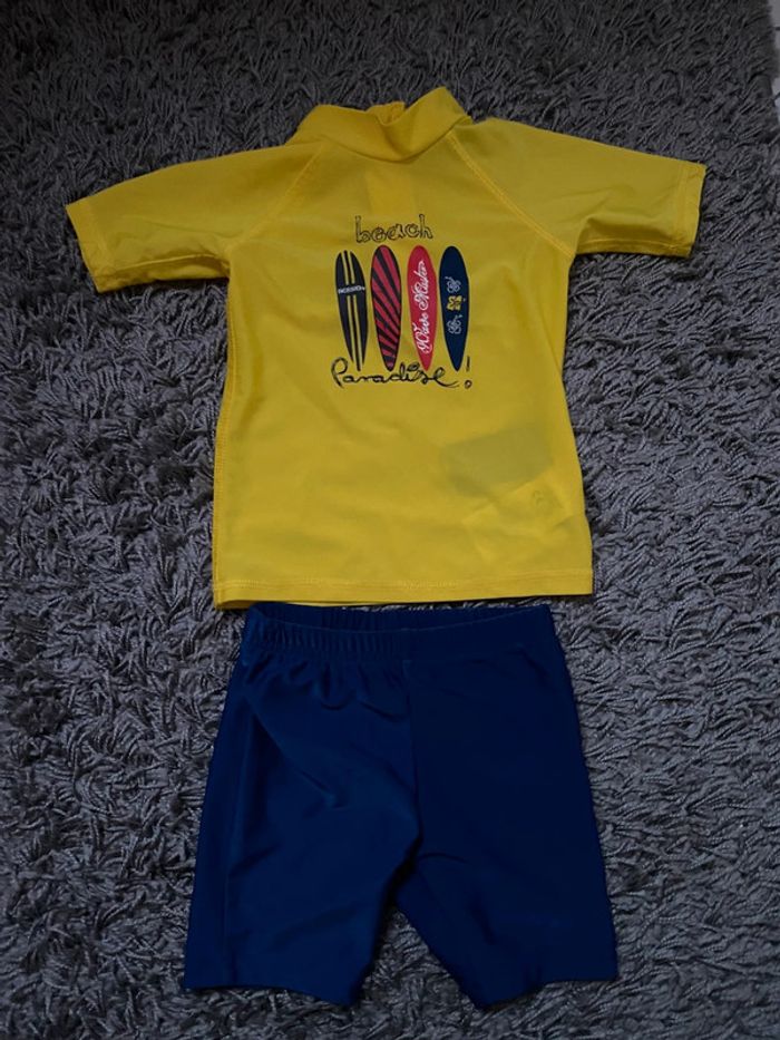 Maillot + Short bain Anti-UV 12-24m Lupilu
