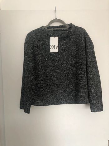 Superbe beau pull avec col drapée Zara neuf avec étiquette taille S