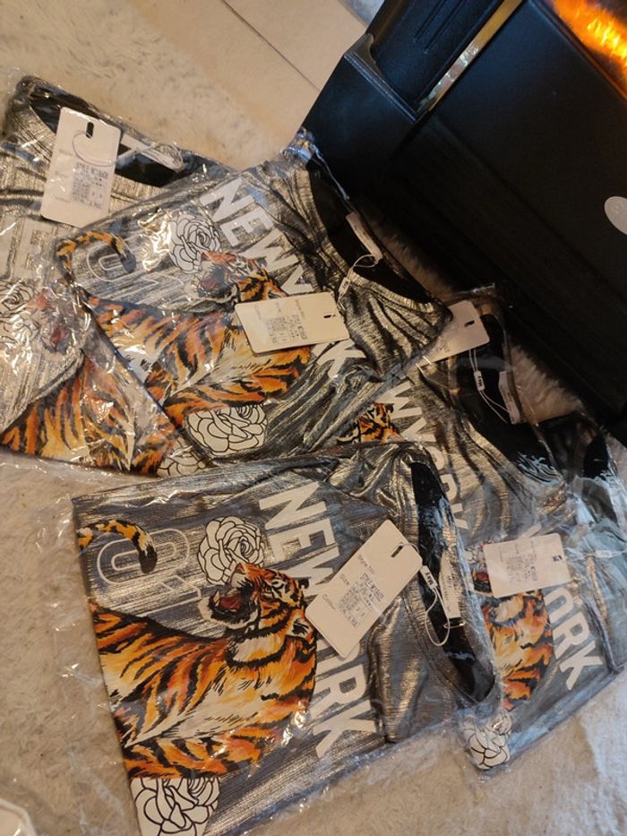 T shirt imprimé tigre - photo numéro 7