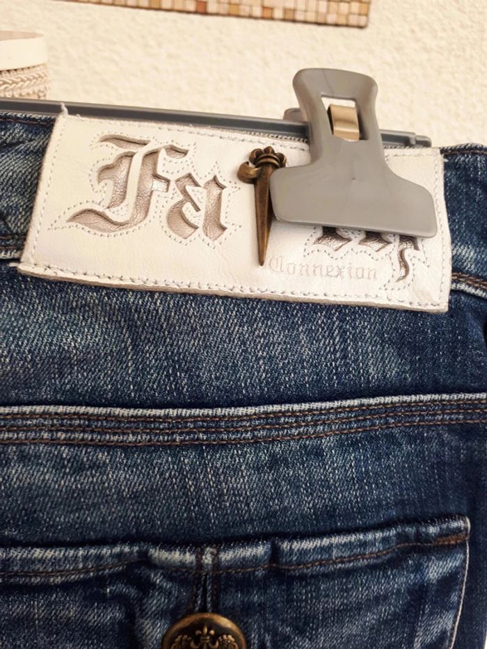 40 € Jean coupe droite bleu Faith Connexion - photo numéro 3