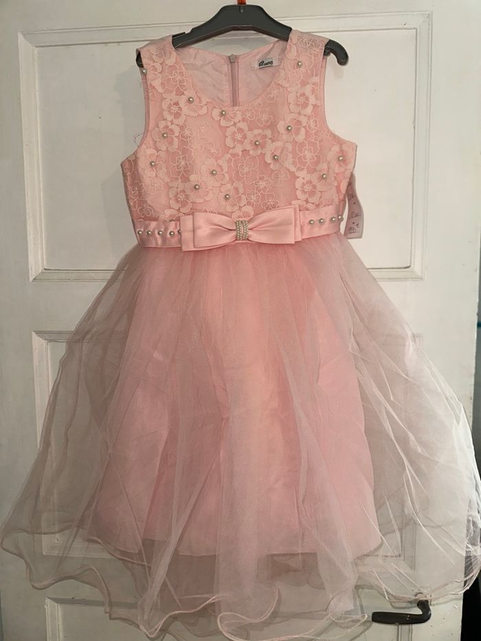 Robe de cérémonie enfant rose taille 12 ans - photo numéro 1