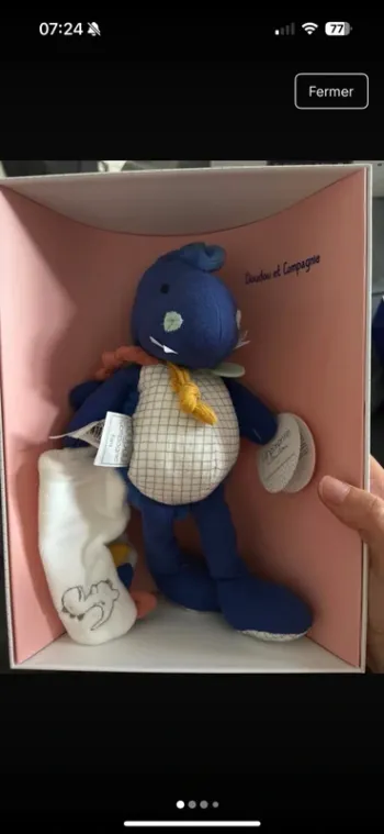 doudou dinosaure neuf
