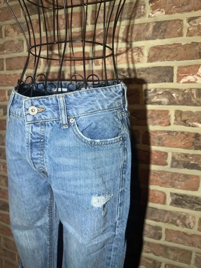 Jeans slim boyfriends Bershka Taille XS / 34 - photo numéro 4
