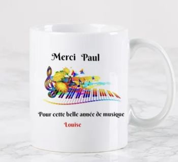 Mug remerciements musique