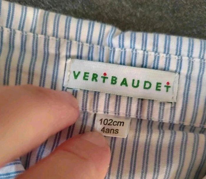 10 € Chemise manches longues Vertbaudet 4 ans - photo numéro 2