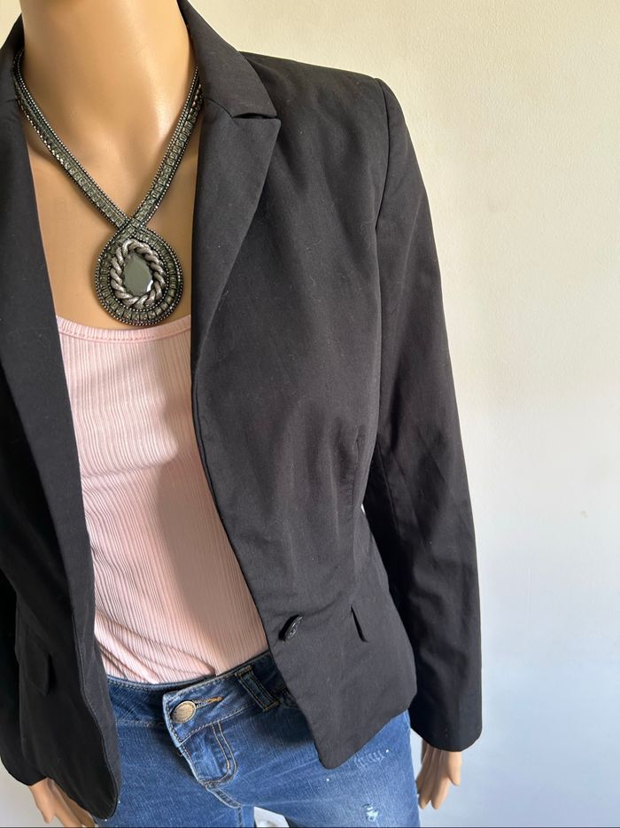 Blazer noir Naf Naf taille 34 TBE - photo numéro 4