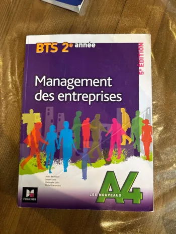 Livre management des entreprises BTS, second deuxième année
