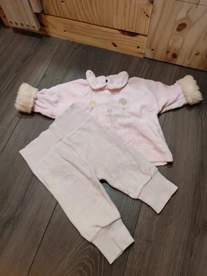 Ensemble rose pâle 1 mois grain de blé