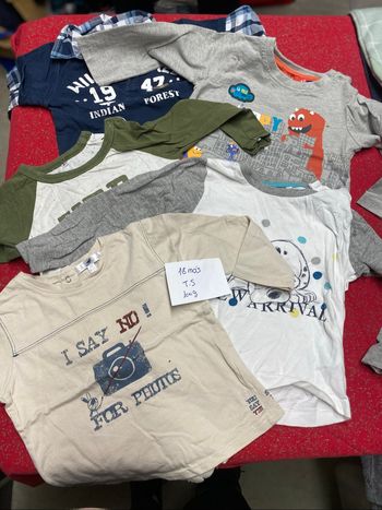 T-shirt 18 mois manches longues
