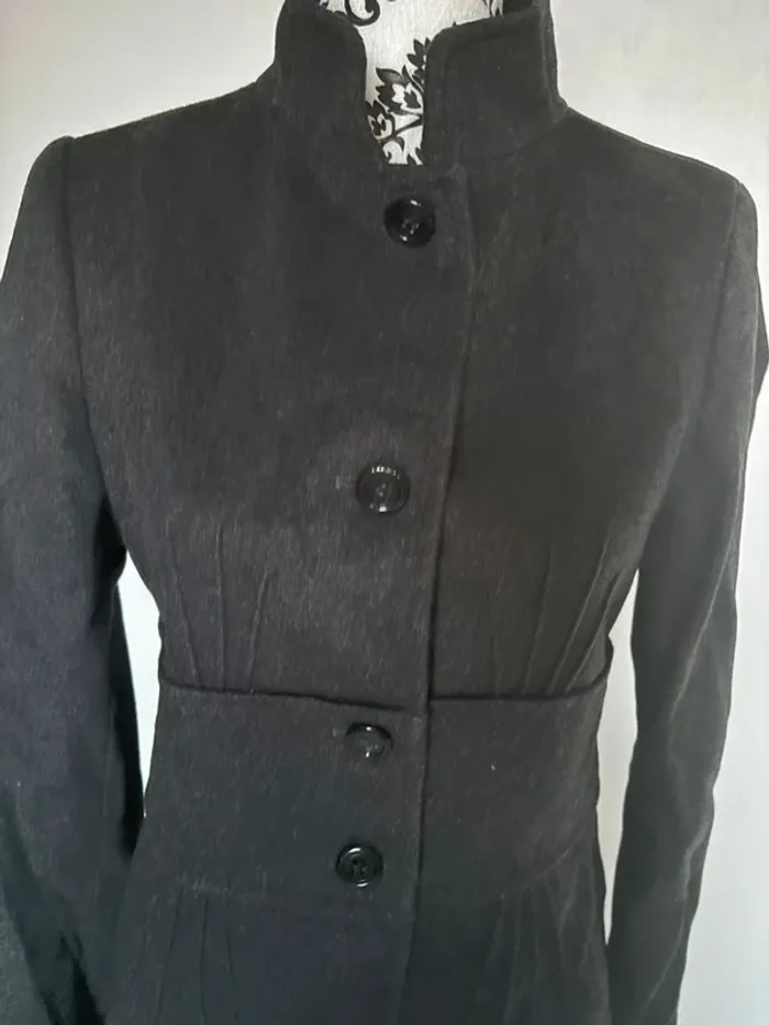 Manteau long femme Zara gris foncé taille S - photo numéro 2