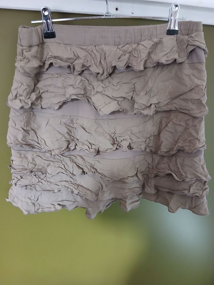 Jupe couleur taupe yessica taille 38 - photo numéro 2