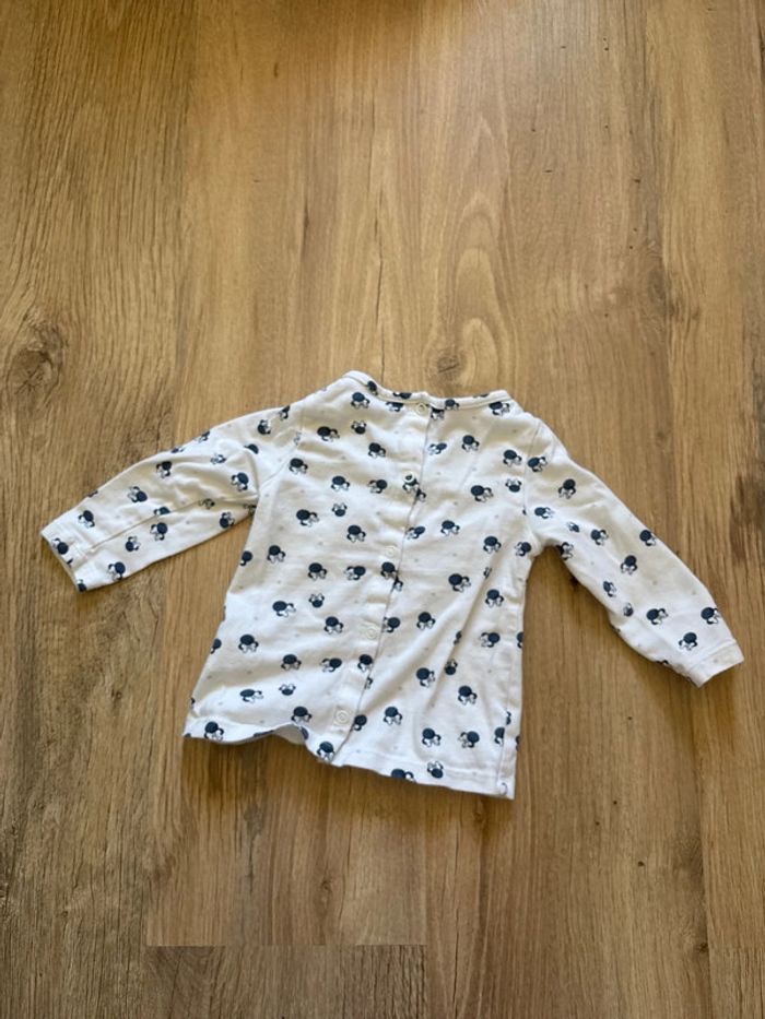 Ensemble haut + salopette Minnie Disney 6 mois - photo numéro 5