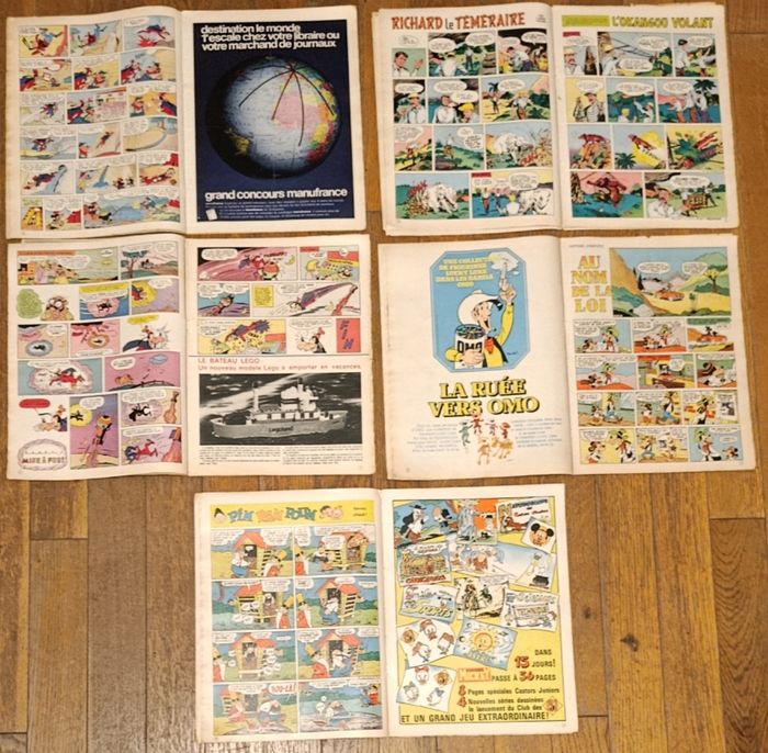 Lot 5 journaux de Mickey bd Tour de France série complète 1973 vintage - photo numéro 5