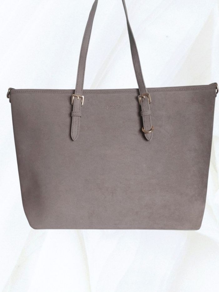 Cabas suédine taupe
