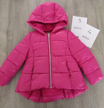 Doudoune fuschia 3/4 ans