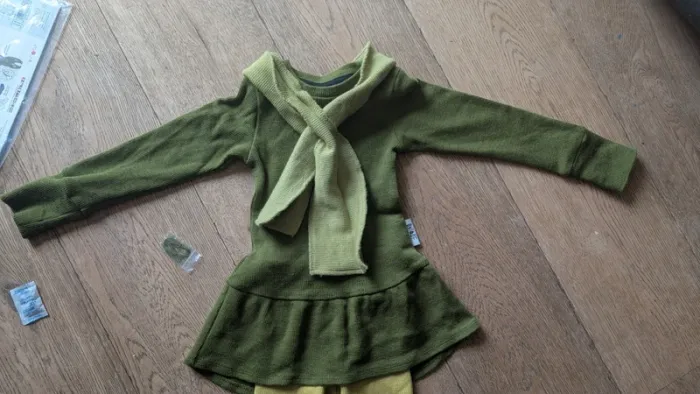 Ensemble tunique legging écharpe manymonths vert conqueror - photo numéro 3