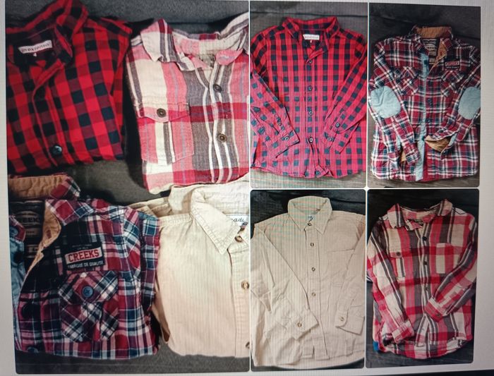 Lot de 4 chemises taille 4 ans pour garçon