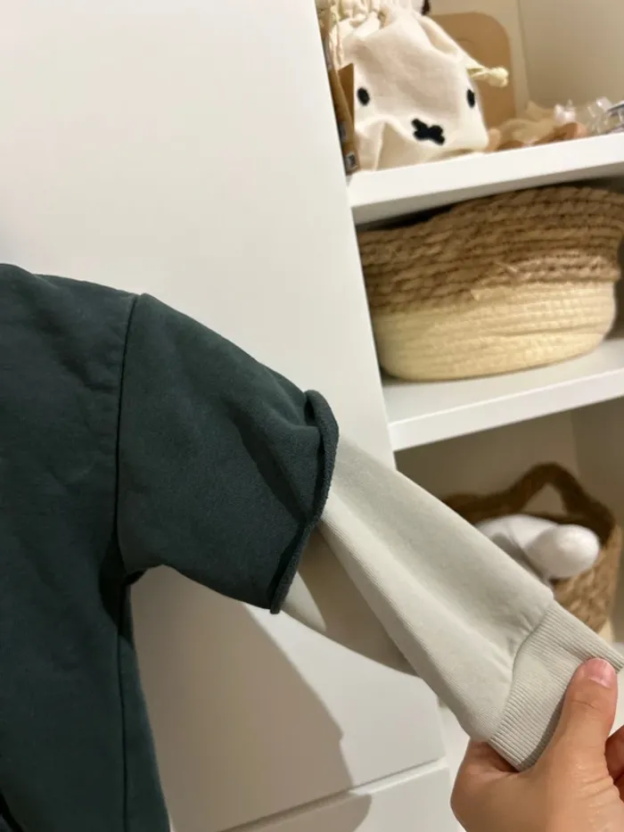 Survêtement next sweat à capuche et pantalon cargo 1/2-2 ans - photo numéro 5