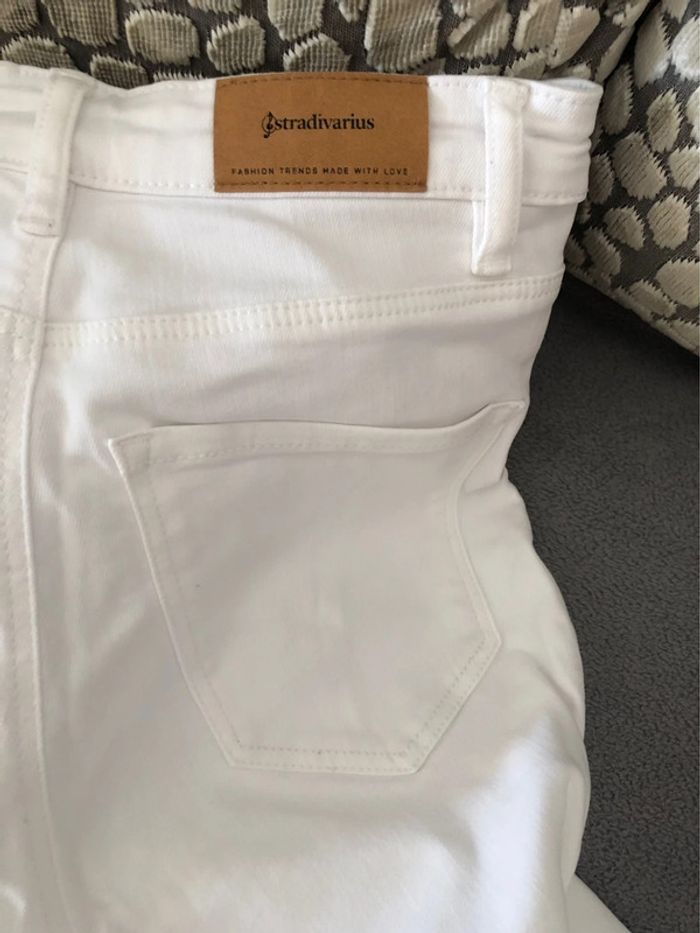 Jean blanc stradivarius taille 34 - photo numéro 3