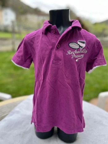 Polo mauve taille 5 ans