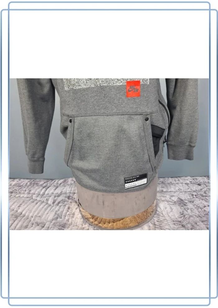 Sweat a col rond / Crewneck nike gris homme / floqué taille S - photo numéro 4