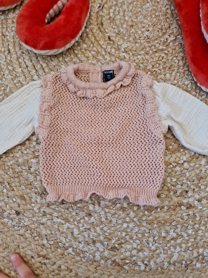 Pull en maille kiabi 3 mois - photo numéro 2