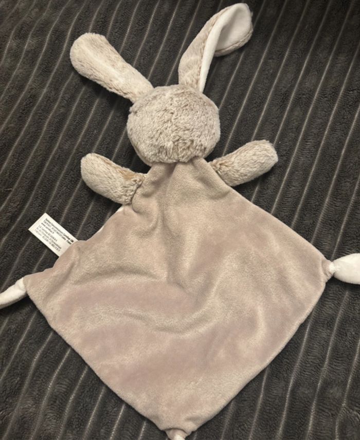 Doudou losange plat lapin tex baby - photo numéro 3