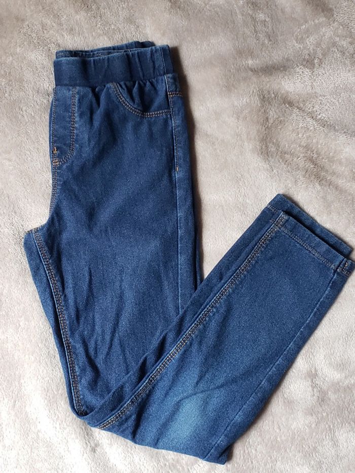 Jegging bleu foncé taille 10 ans