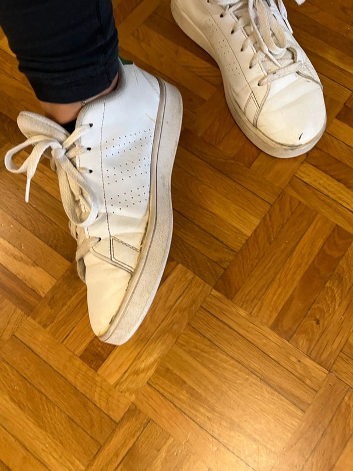 Stan Smith Adidas taille 37 / Cuir vert & blanc - photo numéro 3