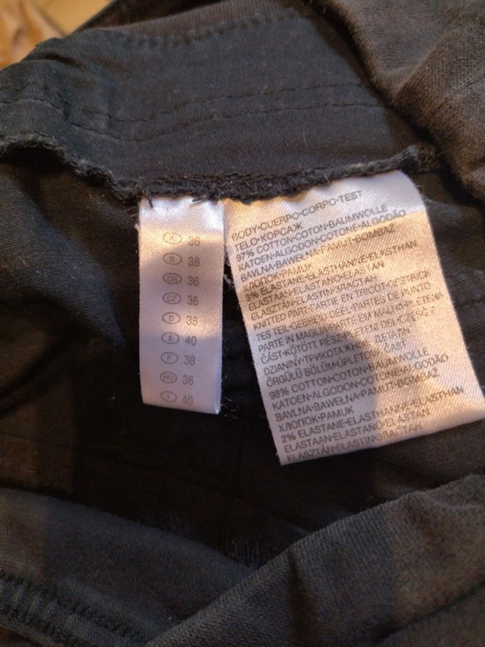 Pantalon de grossesse en toile noir. Taille 38 - photo numéro 7