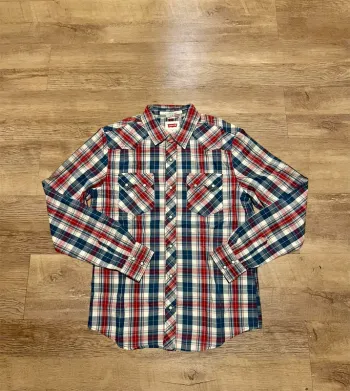Chemise levi’s à carreaux vintage rouge et blanc taille S