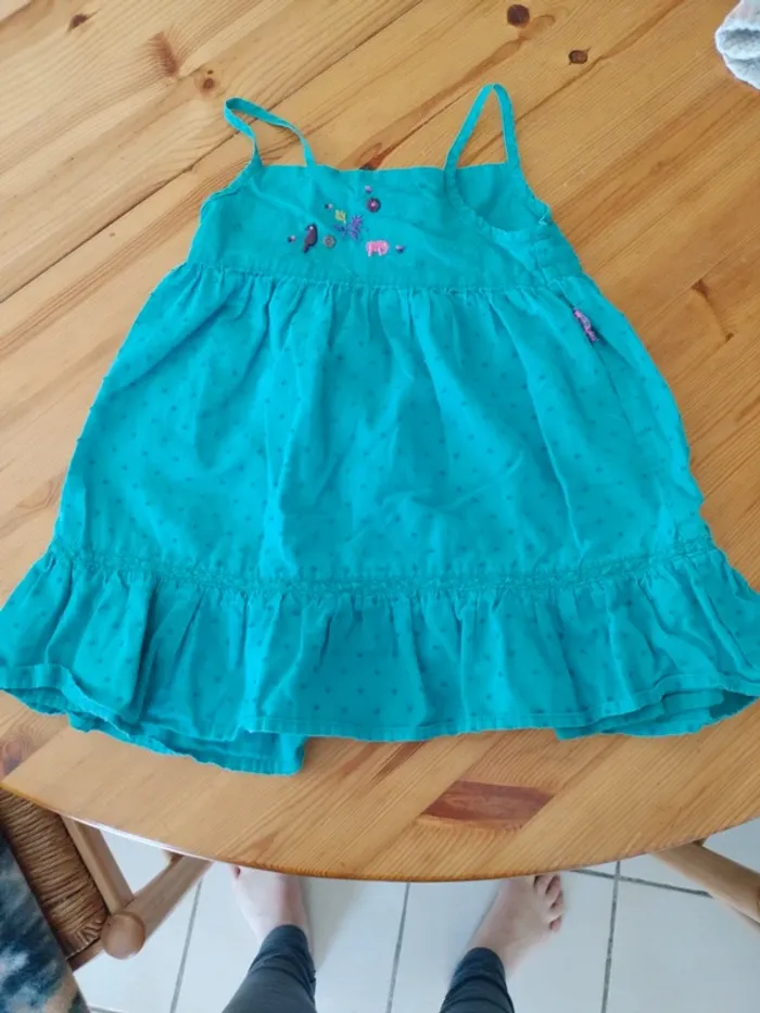 Robe turquoise