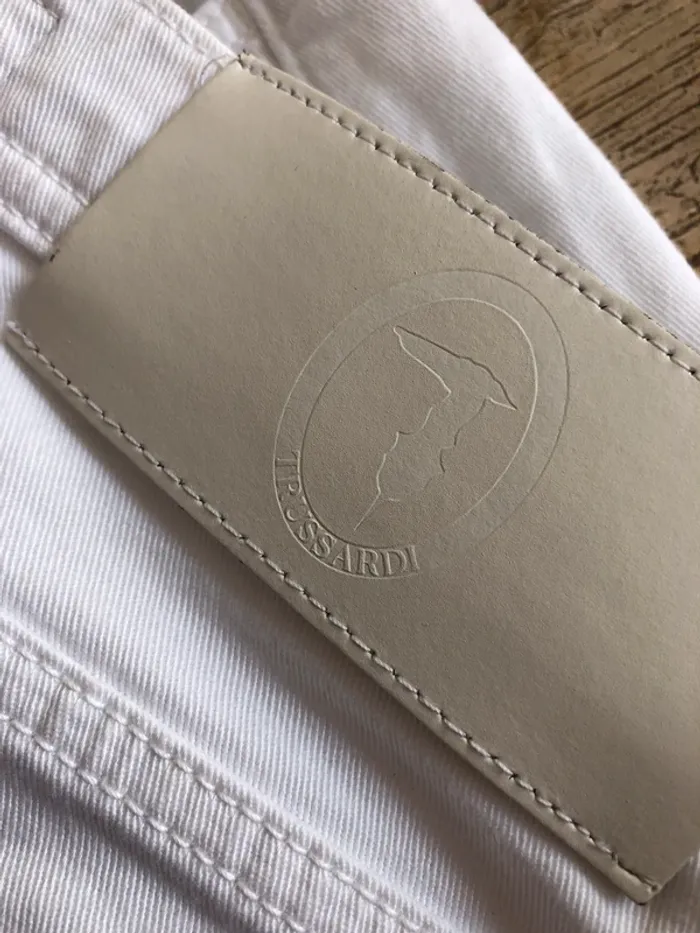 Jeans blanc Trussardi - photo numéro 8