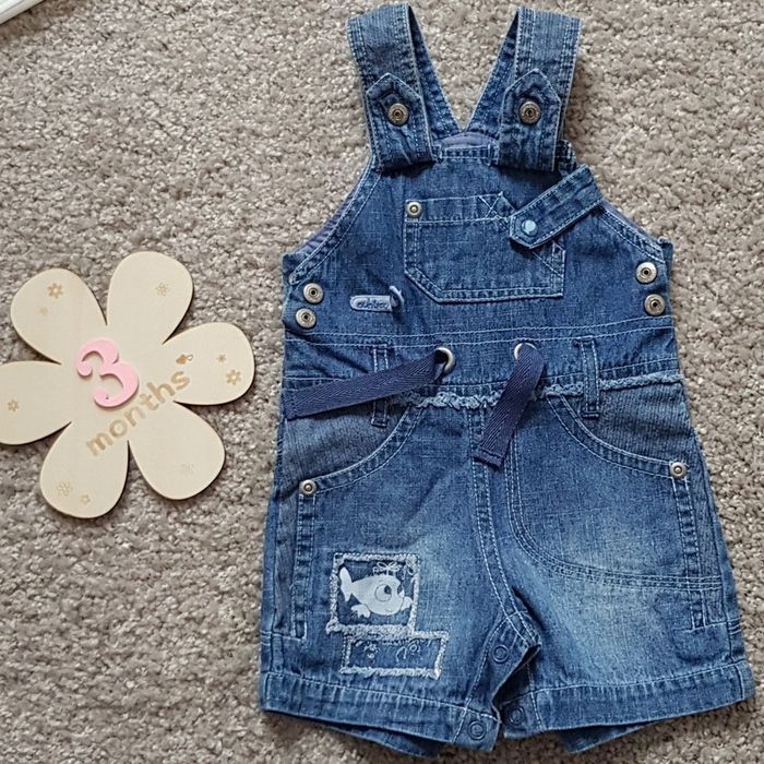 Salopette short 3 mois