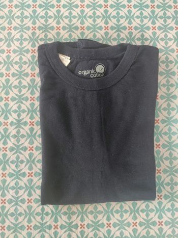 Domyos tee shirt coton bio bleu 6 ans