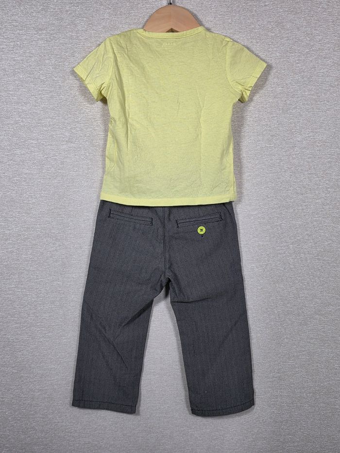 Ensemble 2 pièce t-shirt +pantalon kiabi 18mois 77-82cm - photo numéro 9