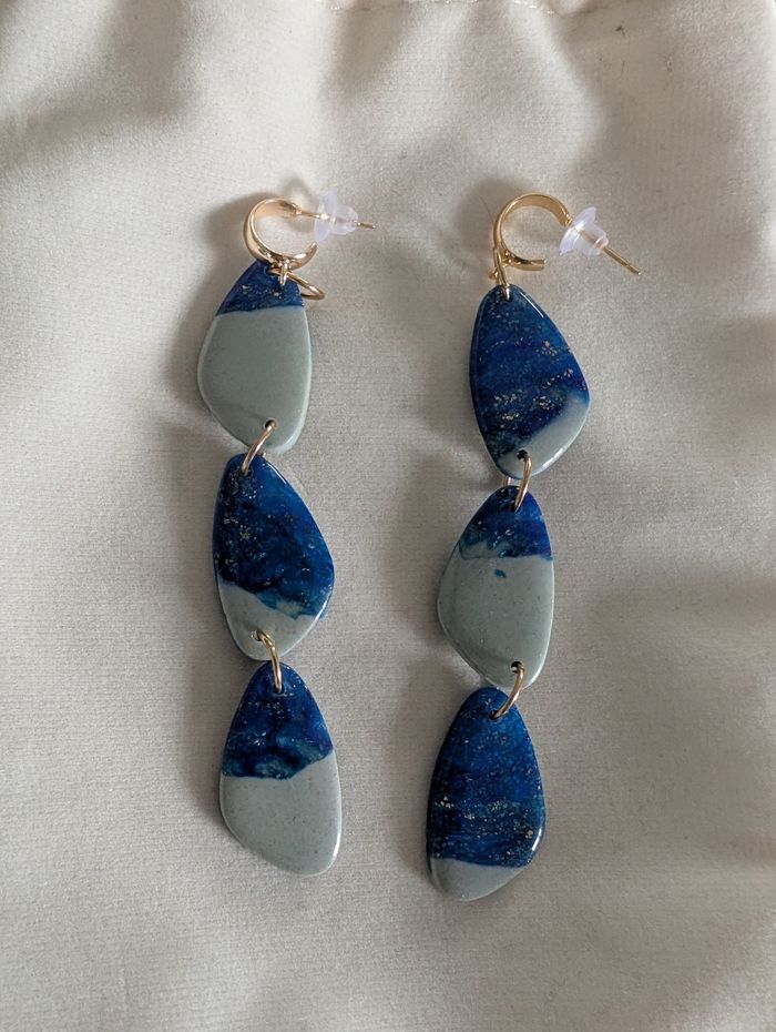 BO pendantes bleues - photo numéro 2