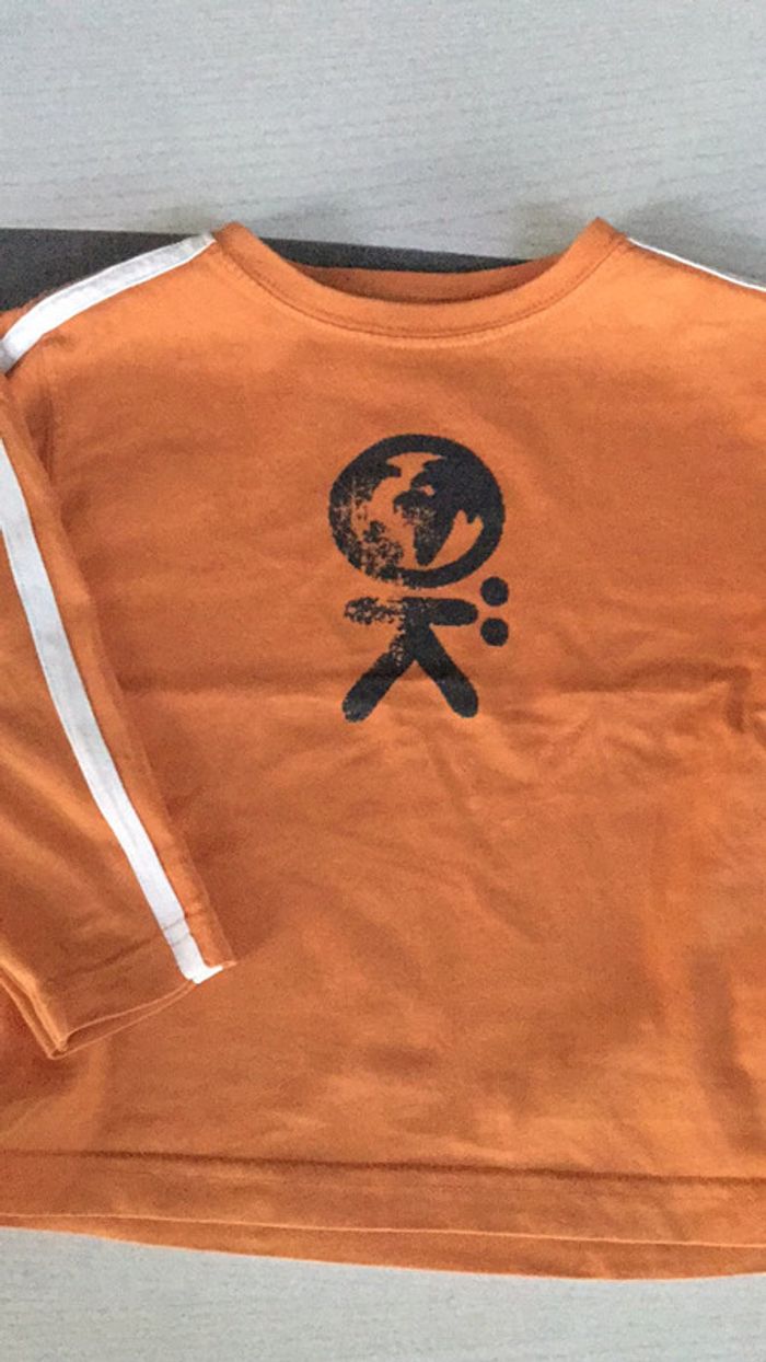 Tee shirt orange 3 ans Okaidi - photo numéro 2