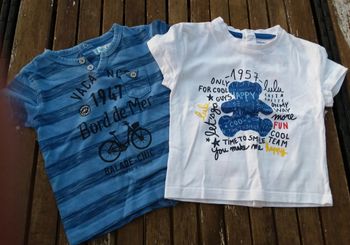 Lot 2 Tee-shirt 6 mois