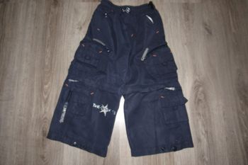 PANTACOURT 2 EN 1 MARINE GARÇON - T K TOM KID'S - 8 ANS - n°01