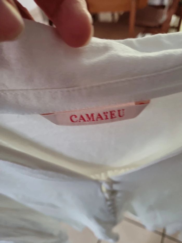 Chemisier blanc avec dentelle taille 40 - photo numéro 5