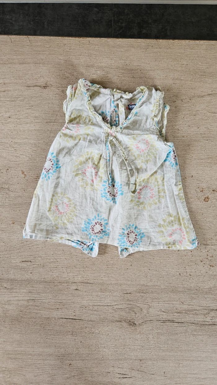 Blouse sans manche beige à dessin, Zara Girls, 6/8 ans, nickel - photo numéro 2