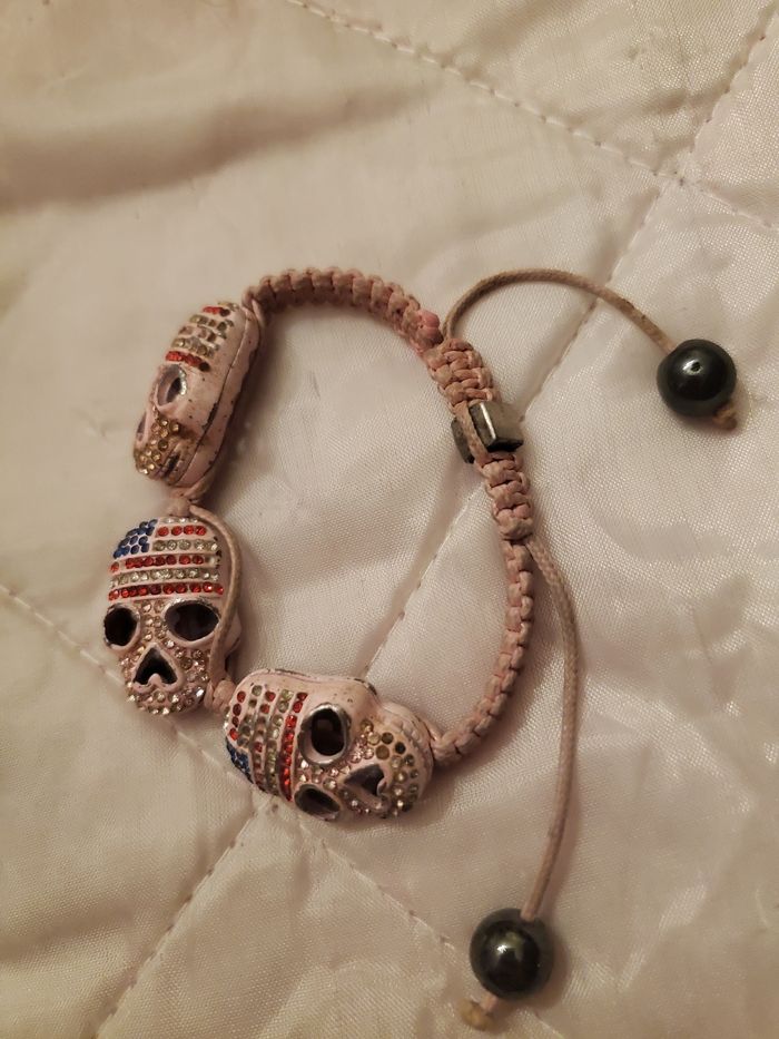 Bracelet tête de mort - photo numéro 4