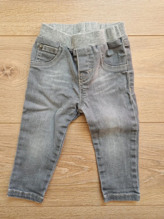 Pantalon Jean mixte gymp gris 74 cm