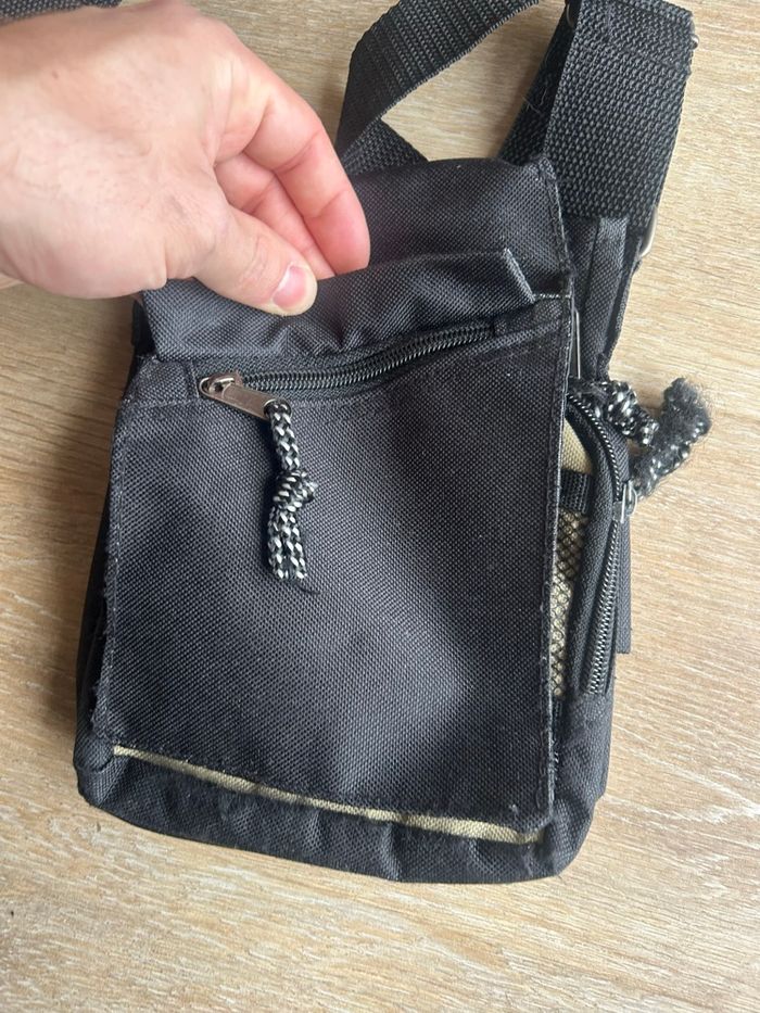 Sacoche bandoulière noire Crédit Mutuel – multi-poches pratique - photo numéro 4