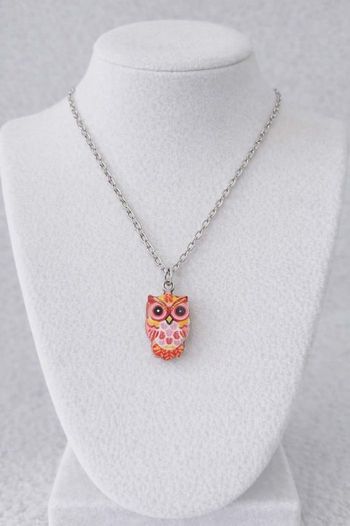 Collier pendentif hibou 