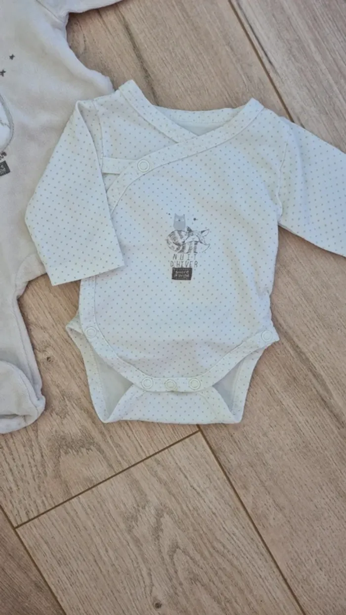 Ensemble pyjama body sucre d'orge naissance - photo numéro 4